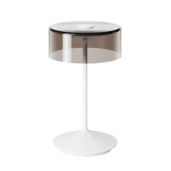 Sigor Dekorationsbelysning > Numotion LED genopladelig bordlampe, hvid, glas, IP54, dæmpbar