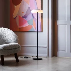 Nuura Aps Gulvlamper > Nuura Blossi Floor Ø 29 LED-gulvlampe, sort/hvid