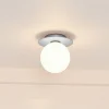Nuura Aps Væg- Og Spejllamper > Nuura Liila 1 Medium væglampe IP44, sølv/hvid, varmhvid