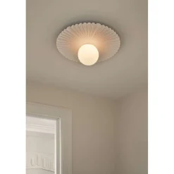 Nuura Aps Væg- Og Spejllamper > Nuura Liila Muuse væglampe, Ø 42 cm, IP44, hvid/opal