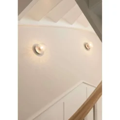 Nuura Aps Væg- Og Spejllamper > Nuura Liila 1 væglampe, Ø 14 cm, IP44, sølv/klar