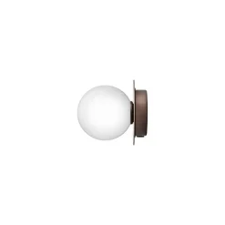 Nuura Aps Væg- Og Spejllamper > Nuura Liila 1 væg-/loftlampe, Ø 14 cm IP44, bronze/opal