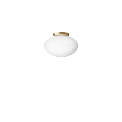 Nuura Aps Loftlamper > Nuura loftlampe Rizzatto 301, Ø 30 cm messingfarvet/opal