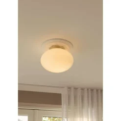 Nuura Aps Loftlamper > Nuura loftlampe Rizzatto 301, Ø 30 cm messingfarvet/opal