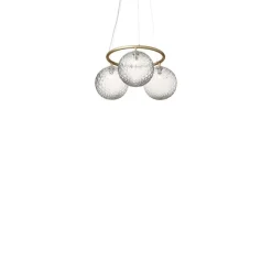 Nuura Aps Lysekroner > Nuura lysekrone Miira 3 Circular, Ø 54 cm, messing/klar