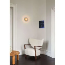 Nuura Aps Væg- Og Spejllamper > Nuura væglampe Liila 1, Ø 16,5 cm, IP44, bronze/klar