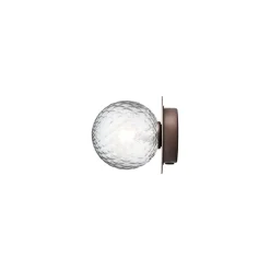 Nuura Aps Væg- Og Spejllamper > Nuura væglampe Liila 1, Ø 14 cm, IP44, bronze/klar