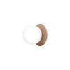 Nuura Aps Væg- Og Spejllamper|Væglamper > Nuura væglampe Liila 1, IP44, Ø 16,5 cm, bronze/opal