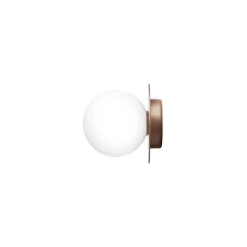 Nuura Aps Væg- Og Spejllamper|Væglamper > Nuura væglampe Liila 1, IP44, Ø 16,5 cm, bronze/opal