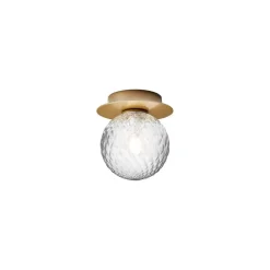 Væg- Og Spejllamper ^ Nuura Aps Nuura væglampe Liila 1, IP44, Ø 14 cm, guld/klar