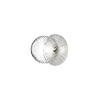 Væg- Og Spejllamper ^ Nuura Aps Nuura væglampe Liila 1, IP44, Ø 16,5 cm, sølv/klar