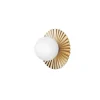 Nuura Aps Væg- Og Spejllamper > Nuura væglampe Liila Muuse, Ø 20 cm, IP44, guld/opal