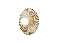 Nuura Aps Væg- Og Spejllamper > Nuura væglampe Liila Muuse, Ø 42 cm, IP44, guld/opal