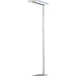 G & L Handels GmbH Gulvlamper > Office LED-gulvlampe up/down 4.000 K, dæmpes, sølv