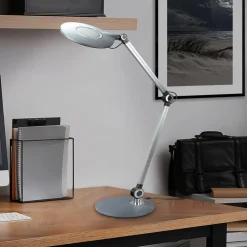 Arbejdsrum/Kontor|Bordlamper ^ Briloner Office LED-skrivebordslampe, antracit, CCT