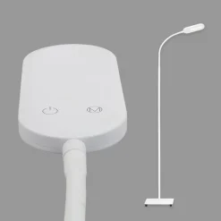 Briloner Arbejdsrum/Kontor|Gulvlamper > Office Step LED-gulvlampe, hvid, kan dæmpes, CCT