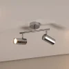 Loftlamper|Spotlights ^ Lucea Oktano loftspot, kromfarvet Længde 30 cm 2 lyskilder metal