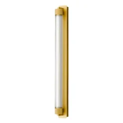 Væg- Og Spejllamper ^ OLEV LED-væglampe CHARMER, guld, metal/glas, 2.700 K, IP44