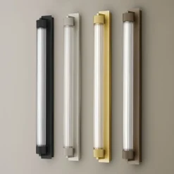 OLEV Væg- Og Spejllamper > LED-væglampe CHARMER, titan, metal/glas, 2.700 K IP44