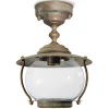 Moretti Luce Udendørs Loftlamper > Olivia udendørs loftlampe, IP44, messing, glas