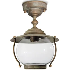 Moretti Luce Udendørs Loftlamper > Olivia udendørs loftlampe, IP44, messing, glas