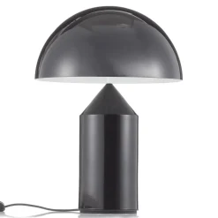 Bordlamper ^ Oluce Atollo bordlampe, dæmpbar, Ø38cm, sort