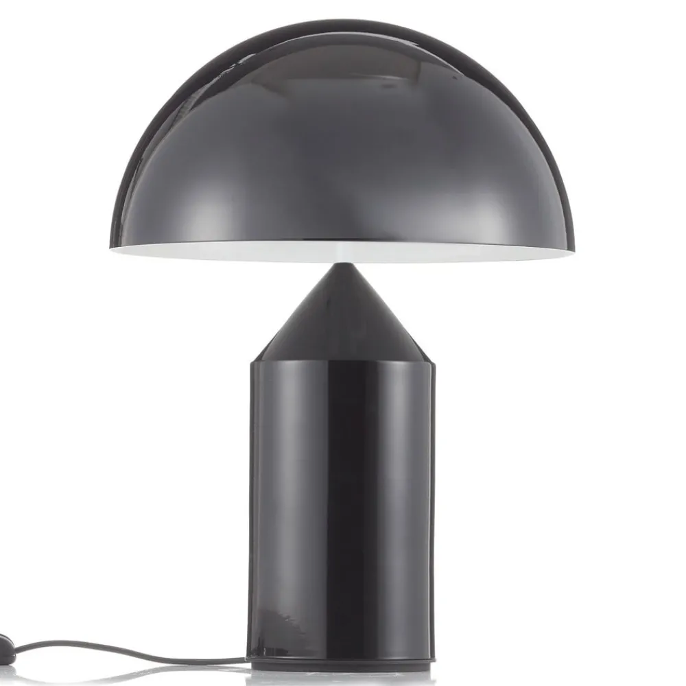 Bordlamper ^ Oluce Atollo bordlampe, dæmpbar, Ø38cm, sort