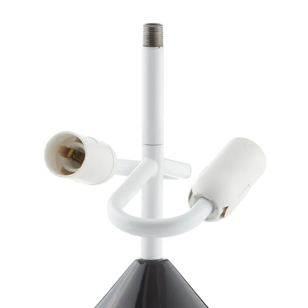 Bordlamper ^ Oluce Atollo bordlampe, dæmpbar, Ø38cm, sort