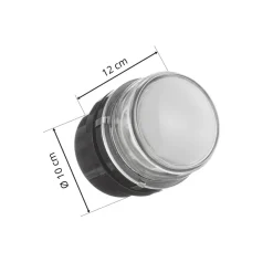 Oluce Væg- Og Spejllamper > Fresnel væglampe m. glaslinse IP44 sort