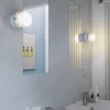 Oluce Væg- Og Spejllamper > LED-væglampe Fresnel, grå, aluminium, glas, 2.700 K