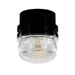Oluce Væg- Og Spejllamper > LED-væglampe Fresnel, sort, aluminium, glas, 2.700 K