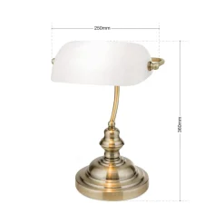ORION Arbejdsrum/Kontor|Bordlamper > Onella bordlampe i banklampe opal