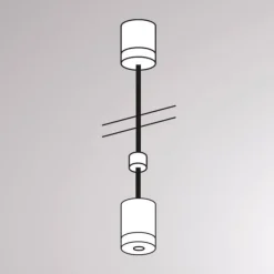 Molto Luce Skinnesystem > Ophæng til Volare-skinne, 100 cm, sort