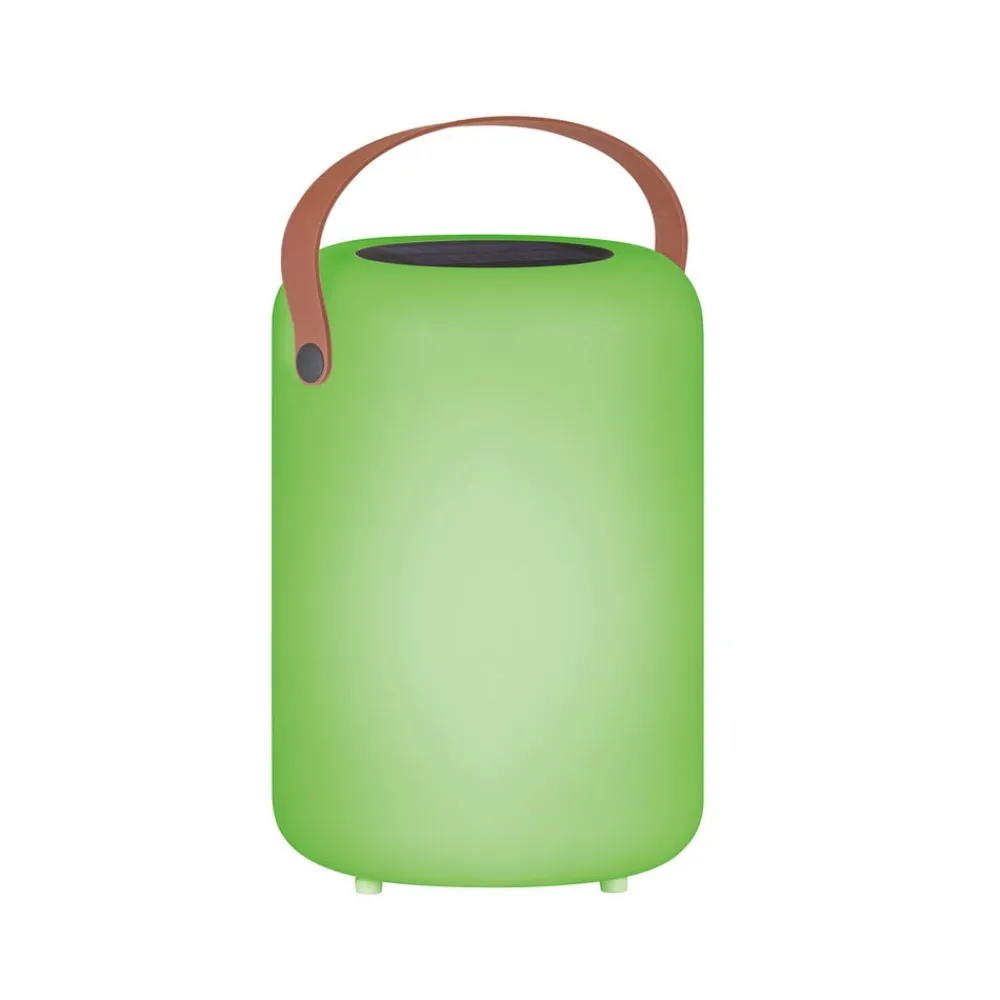 Solcellelamper ^ FH Lighting Orno LED-solar-bordlampe, varmhvid og RGB