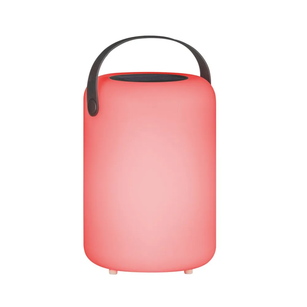 Solcellelamper ^ FH Lighting Orno LED-solar-bordlampe, varmhvid og RGB