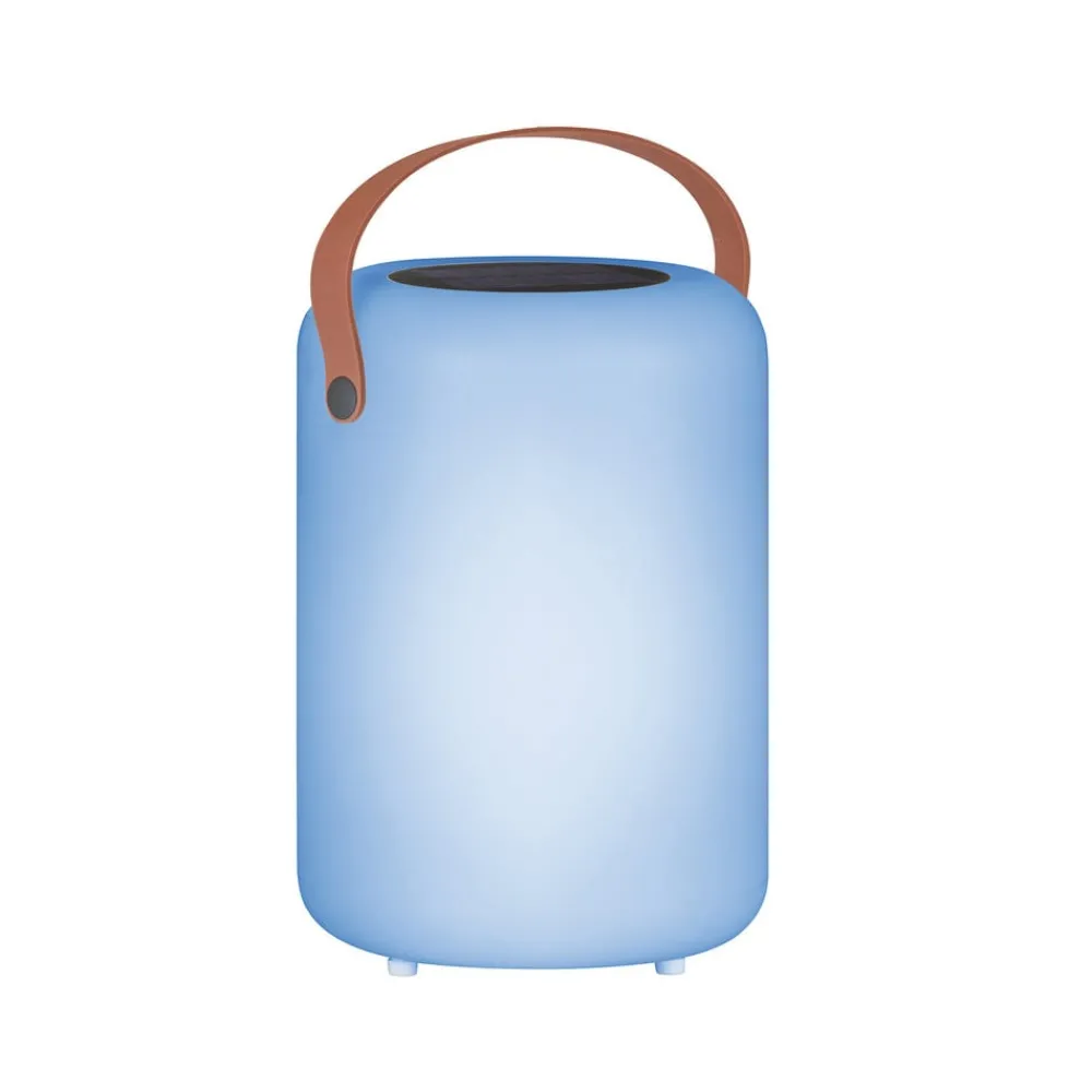 Solcellelamper ^ FH Lighting Orno LED-solar-bordlampe, varmhvid og RGB