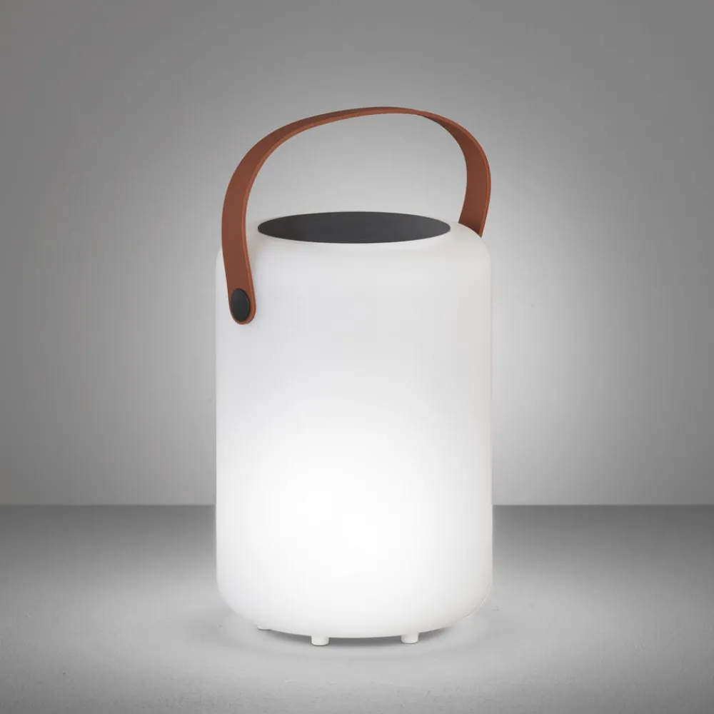 Solcellelamper ^ FH Lighting Orno LED-solar-bordlampe, varmhvid og RGB