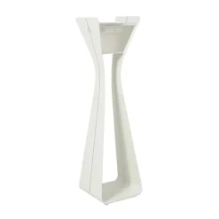 Les Jardins Solcellelamper > Osmoz LED-solcellelampe af aluminium, 175 cm, hvid
