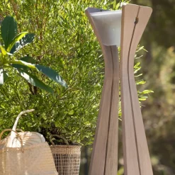 Les Jardins Solcelle Lampe Med Sensor|Solcellelamper > Osmoz LED-solcellelampe af Duratek, grå