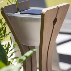 Les Jardins Solcelle Lampe Med Sensor|Solcellelamper > Osmoz LED-solcellelampe af Duratek, grå