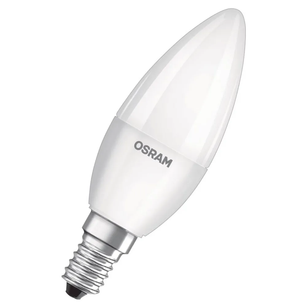 Led Pærer ^ OSRAM Base Retro LED-kerte E14 4,9 W 4 stk 2.700 K