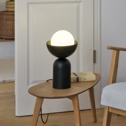 Bordlamper ^ OSRAM bordlampe Decor Bowl, sort, stål, E14