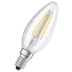OSRAM Dæmpbar Led-Pære > Classic B LED-pære E14 4W 827 dæmpbar 3 trin