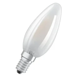 OSRAM Led Pærer > Classic B LED-pære E14 4W 4.000K mat 2 stk.
