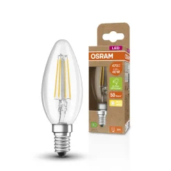 OSRAM Filament Pære > Classic LED-kerte E14 B40 2,5 W 827 filament