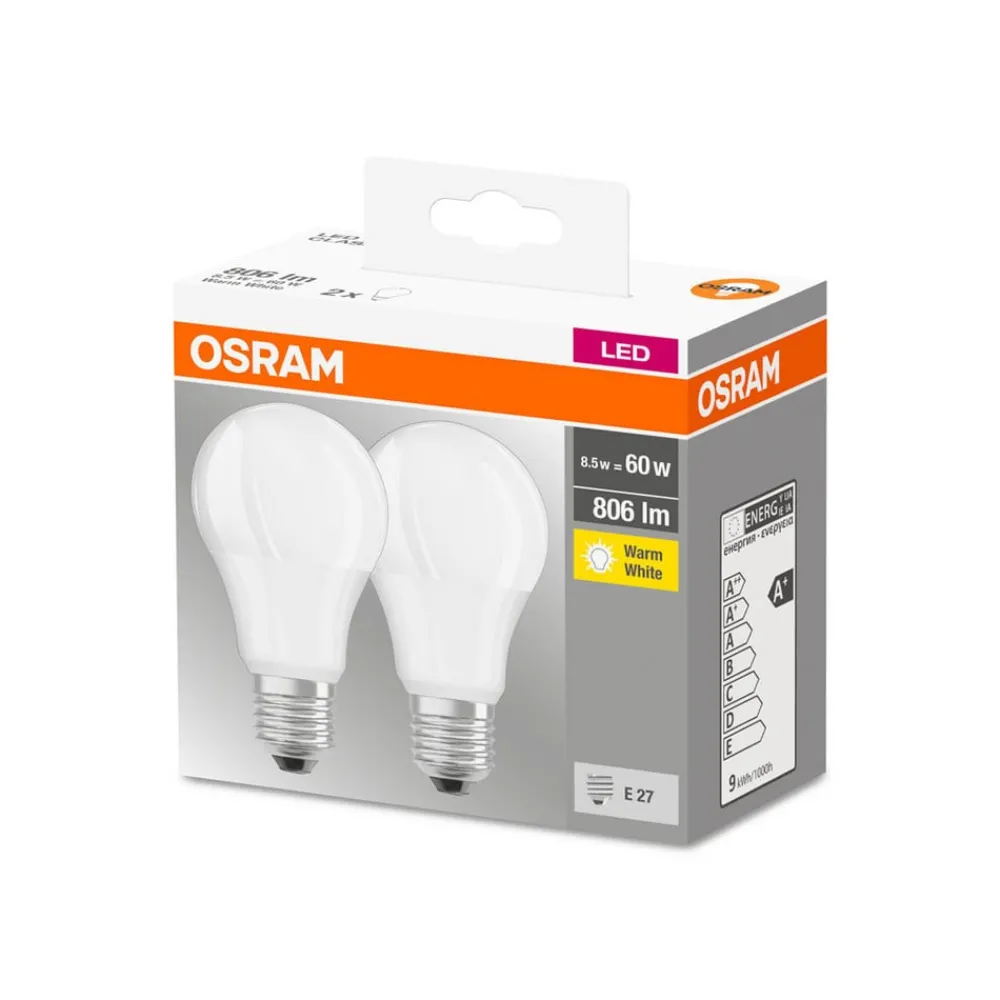 OSRAM Led Pærer > Classic LED-pære E27 8,5 W 2.700 K 806 lm, 2