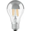 Filament Pære ^ OSRAM E27 Mirror LED-pære sølv 4 W 2.700K