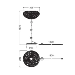 OSRAM Gulvlamper > gulvlampe Decor Paper Drop, papir, beige, E27