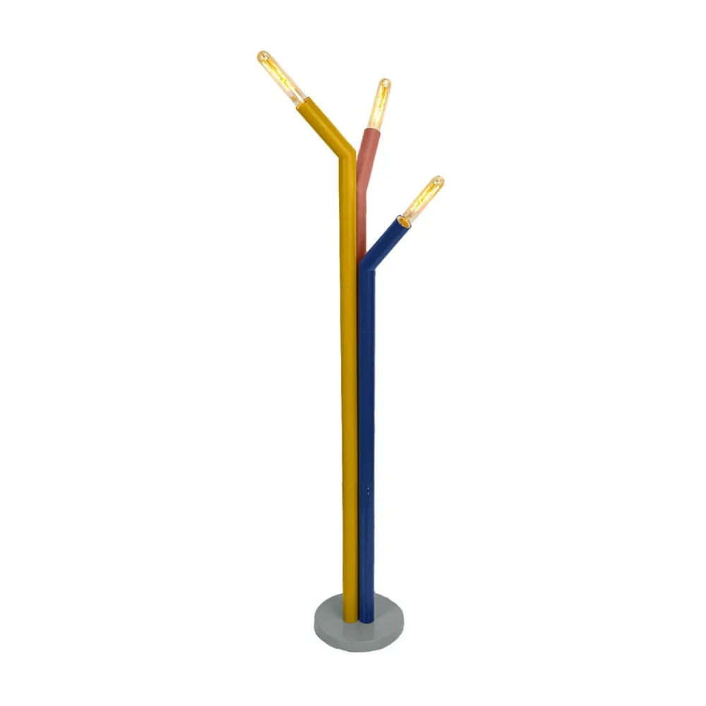 Gulvlamper ^ OSRAM gulvlampe Decor Straw, 3 lyskilder, farvet, stål, E27