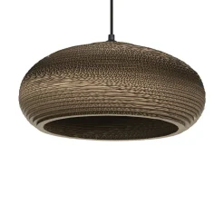 OSRAM Pendellamper > hængelampe DROP, brun, Ø 40 cm, bølgepap, E27